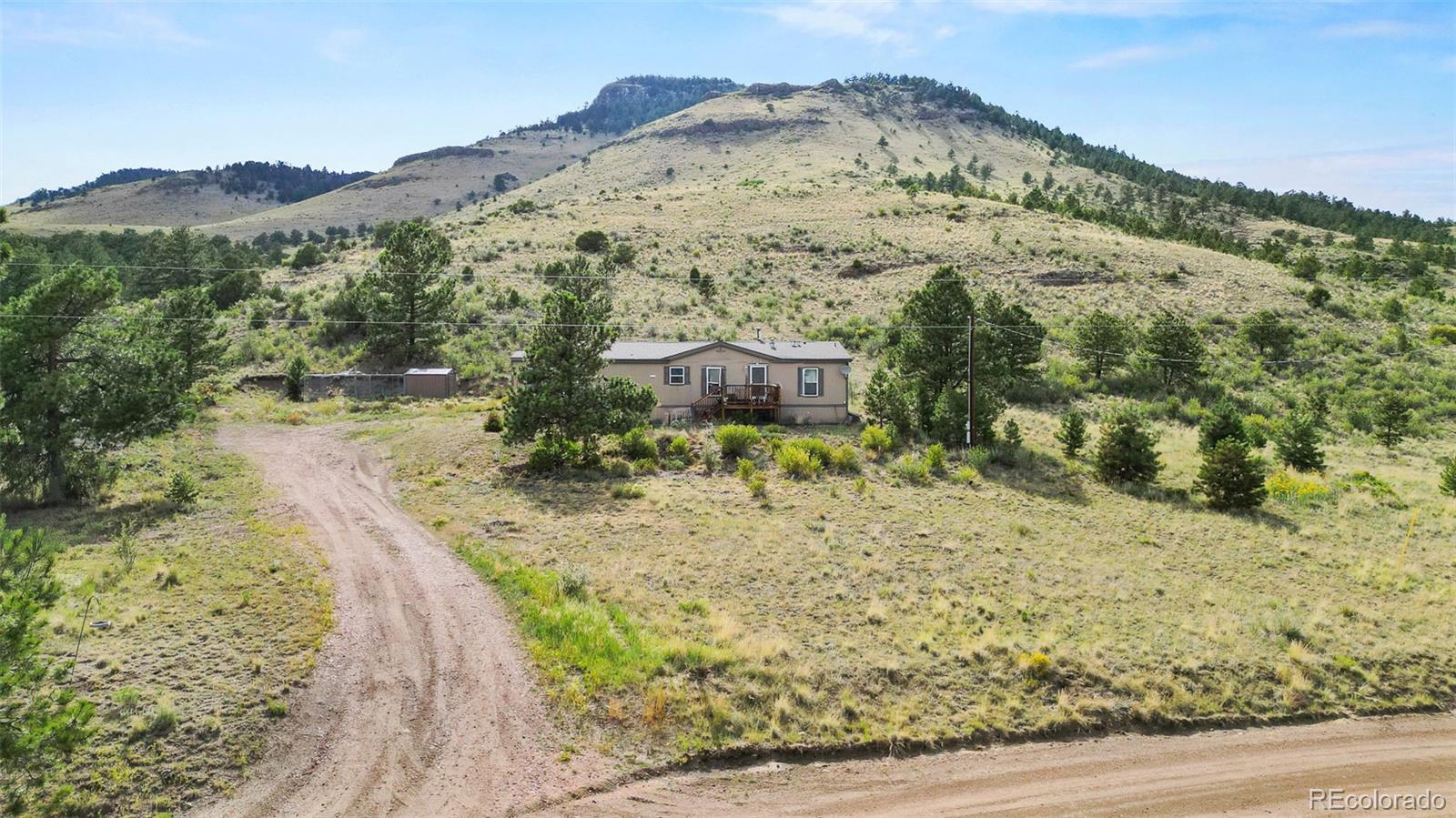 1711 Witcher Mtn. Road Guffey, CO 80820 - Photo 2 of 41 a view of a mountain with a mountain in the background