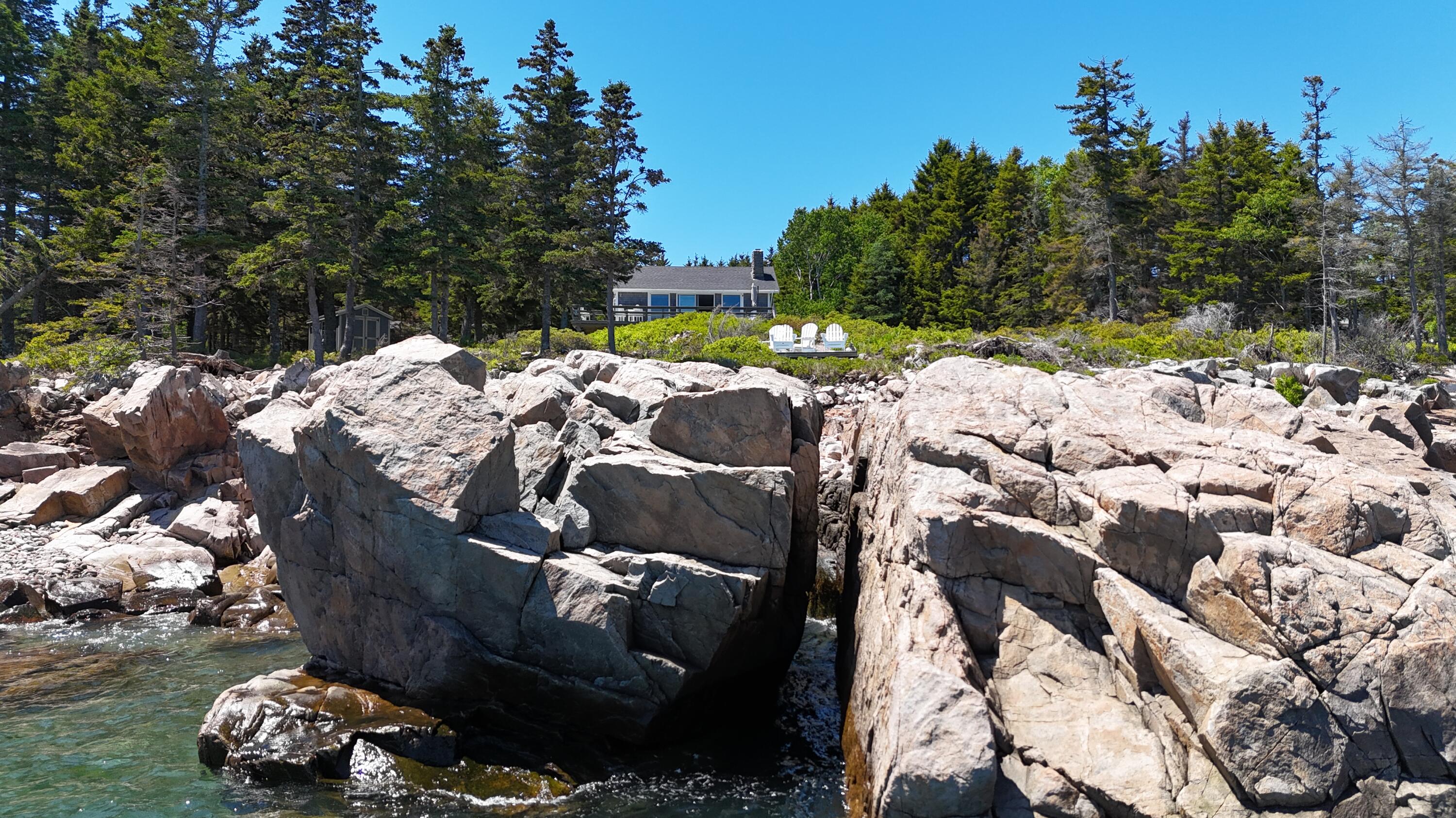 162 Red Point Road Swans Island, ME 04685 - Photo 13 of 50 rock crack close