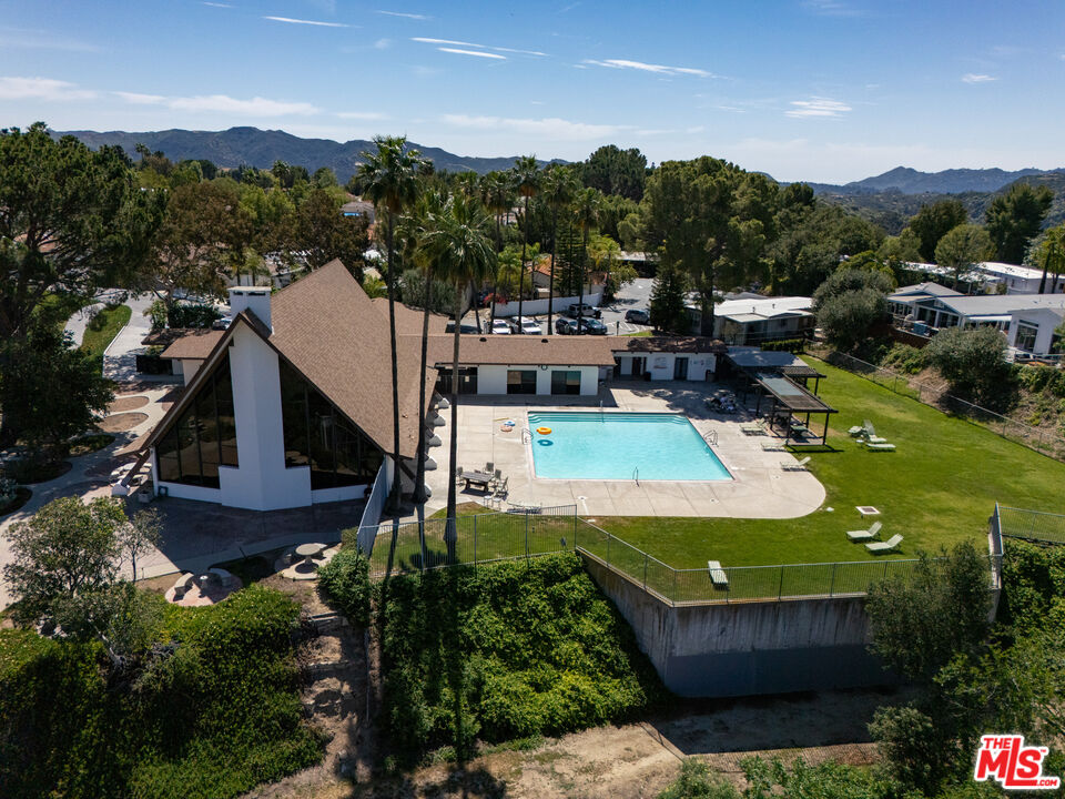 1183 Aztec Topanga, CA 90290 - Photo 50 of 68 a view of a house with a garden