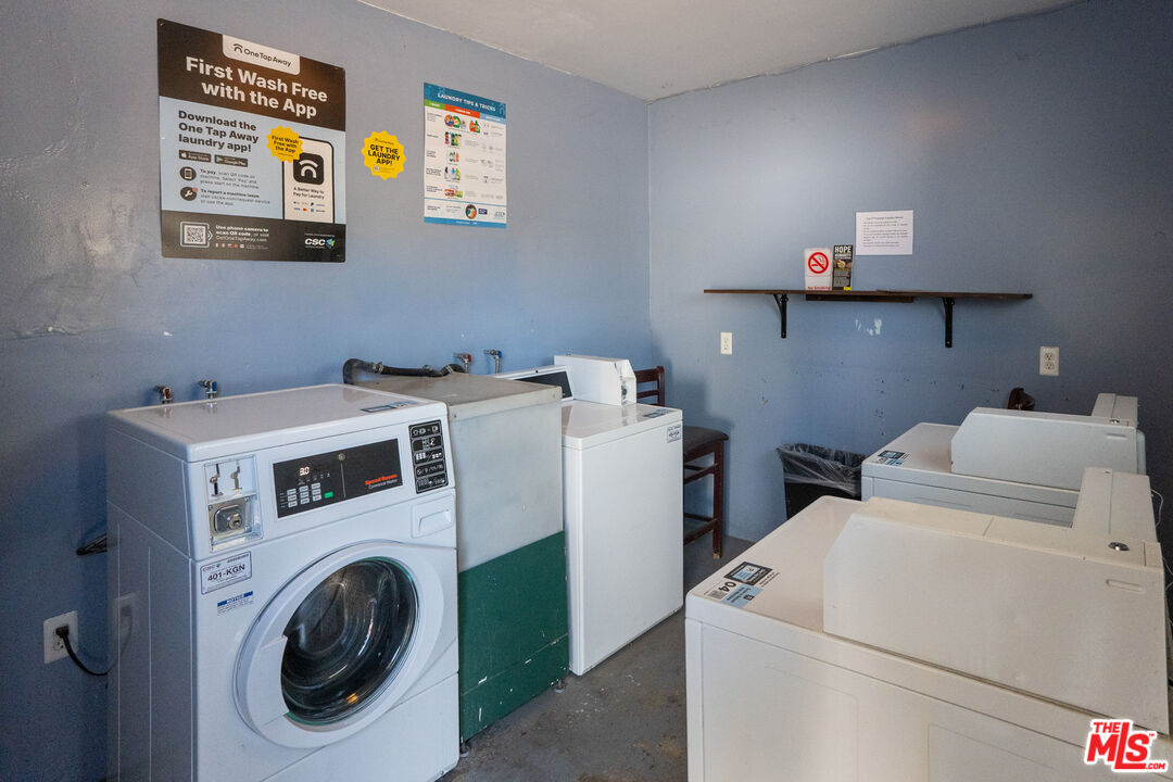 1183 Aztec Topanga, CA 90290 - Photo 66 of 68 a utility room with dryer and washer