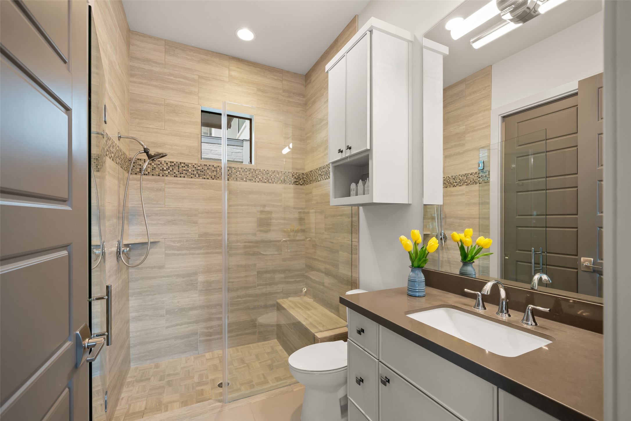 24902 Delaney Knoll Spring, TX 77389 - Photo 23 of 49 a bathroom with a sink toilet and shower