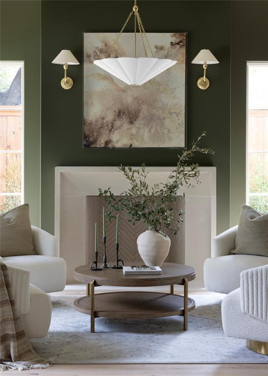 11815 Jamestown Road Dallas, TX 75230 - Photo 39 of 39 a living room with furniture a window and a chandelier