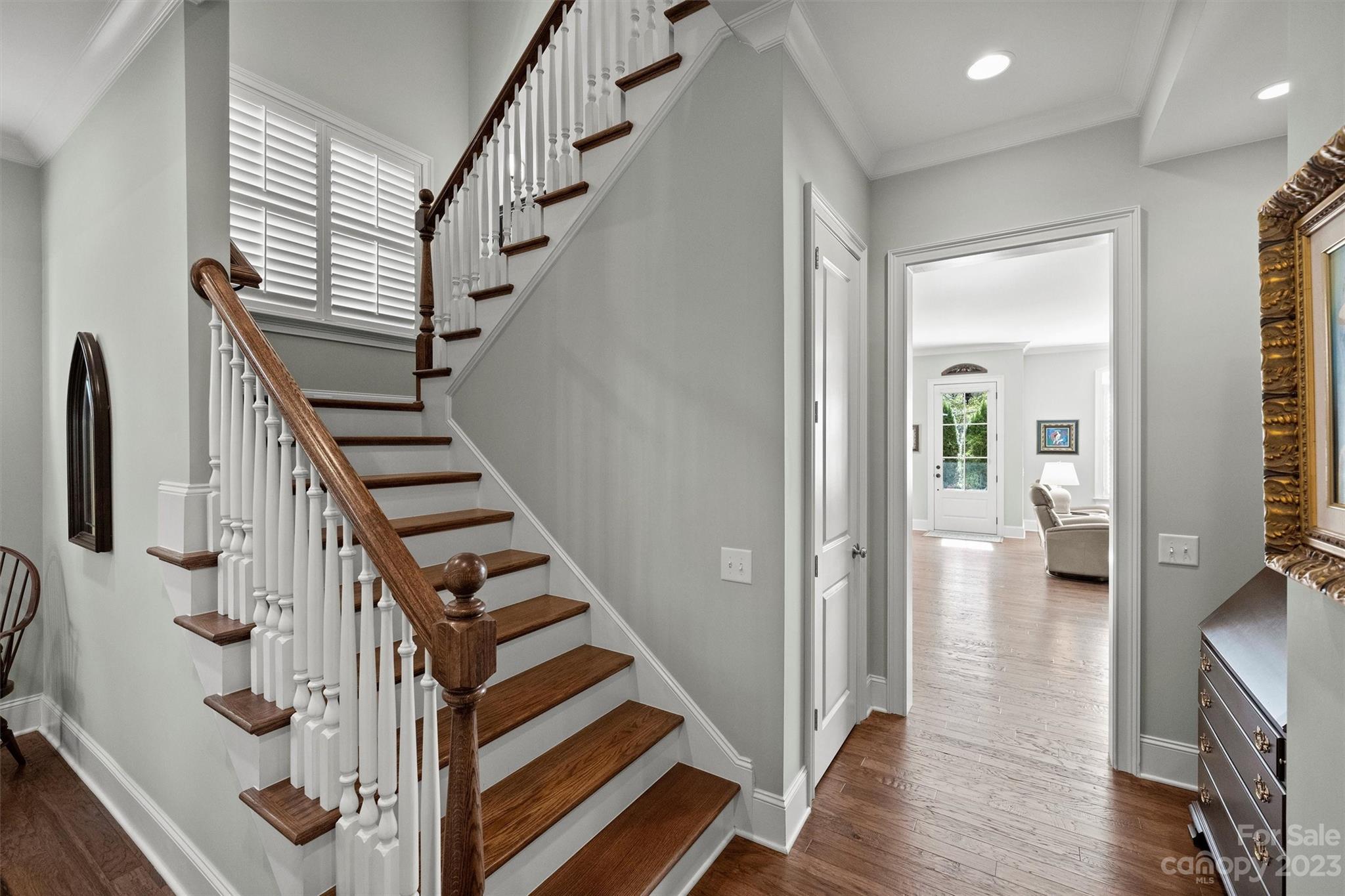 111 Boyce Road Charlotte, NC 28211 - Photo 19 of 38 a view of entryway and hall with wooden floor