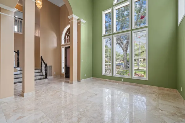 a view of a front door of house