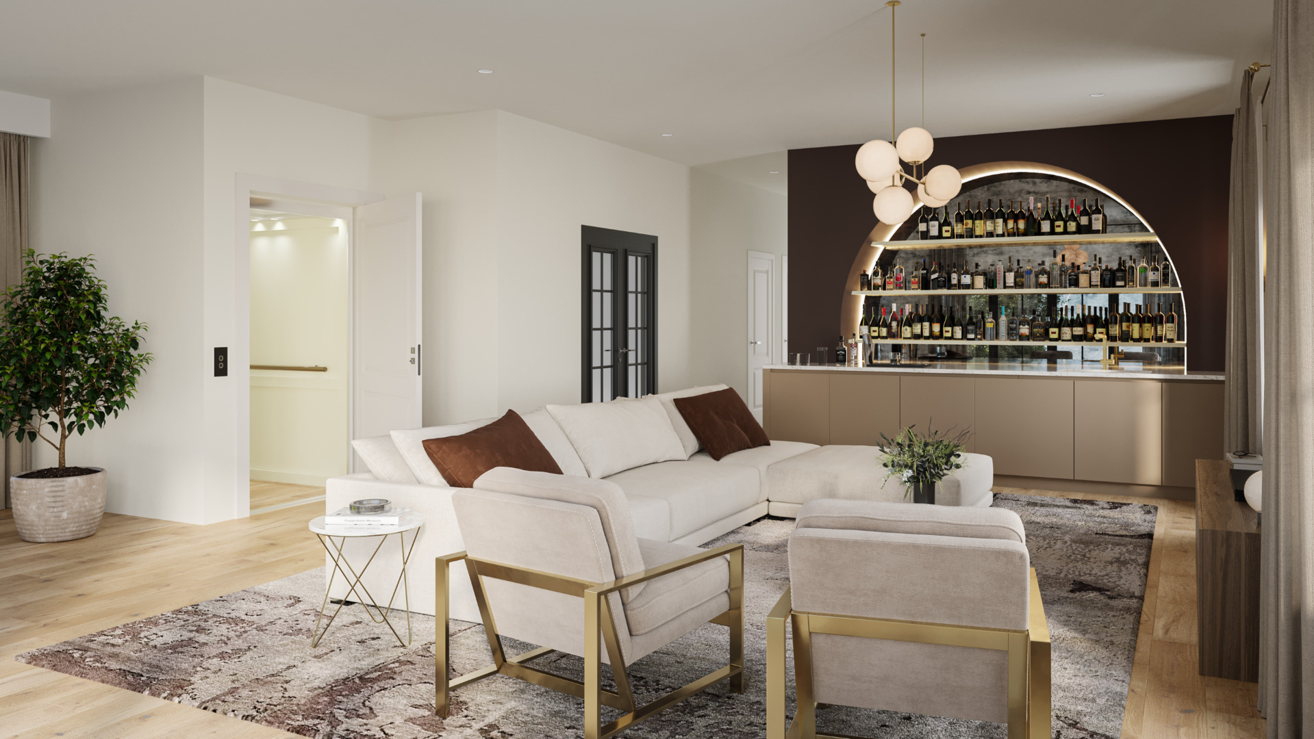 107 South Webster Street Naperville, IL 60540 - Photo 17 of 56 a view of a livingroom with furniture and window