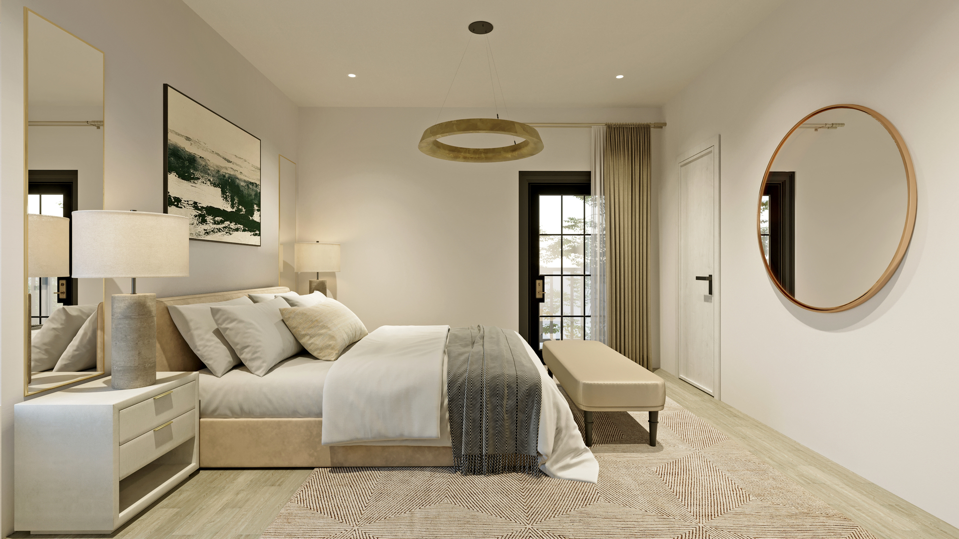 107 South Webster Street Naperville, IL 60540 - Photo 23 of 56 a bed room with a bed and a painting