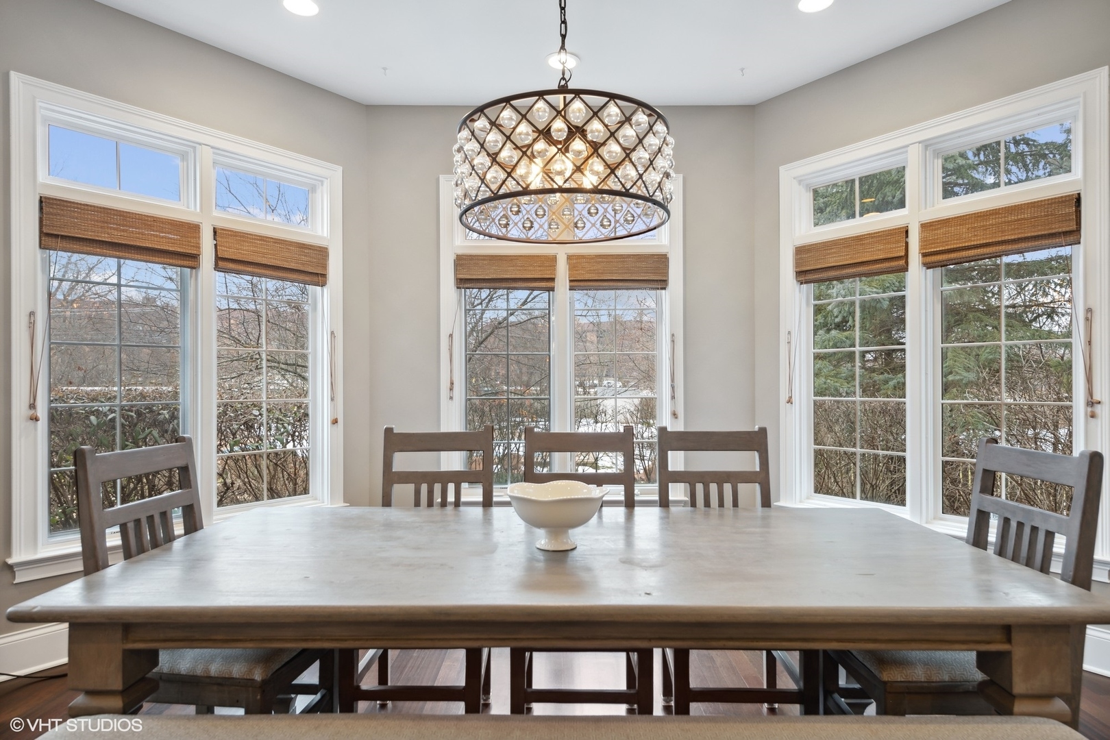 3825 Oak Avenue Northbrook, IL 60062 - Photo 14 of 56 a view of a dining room with furniture window and outside view