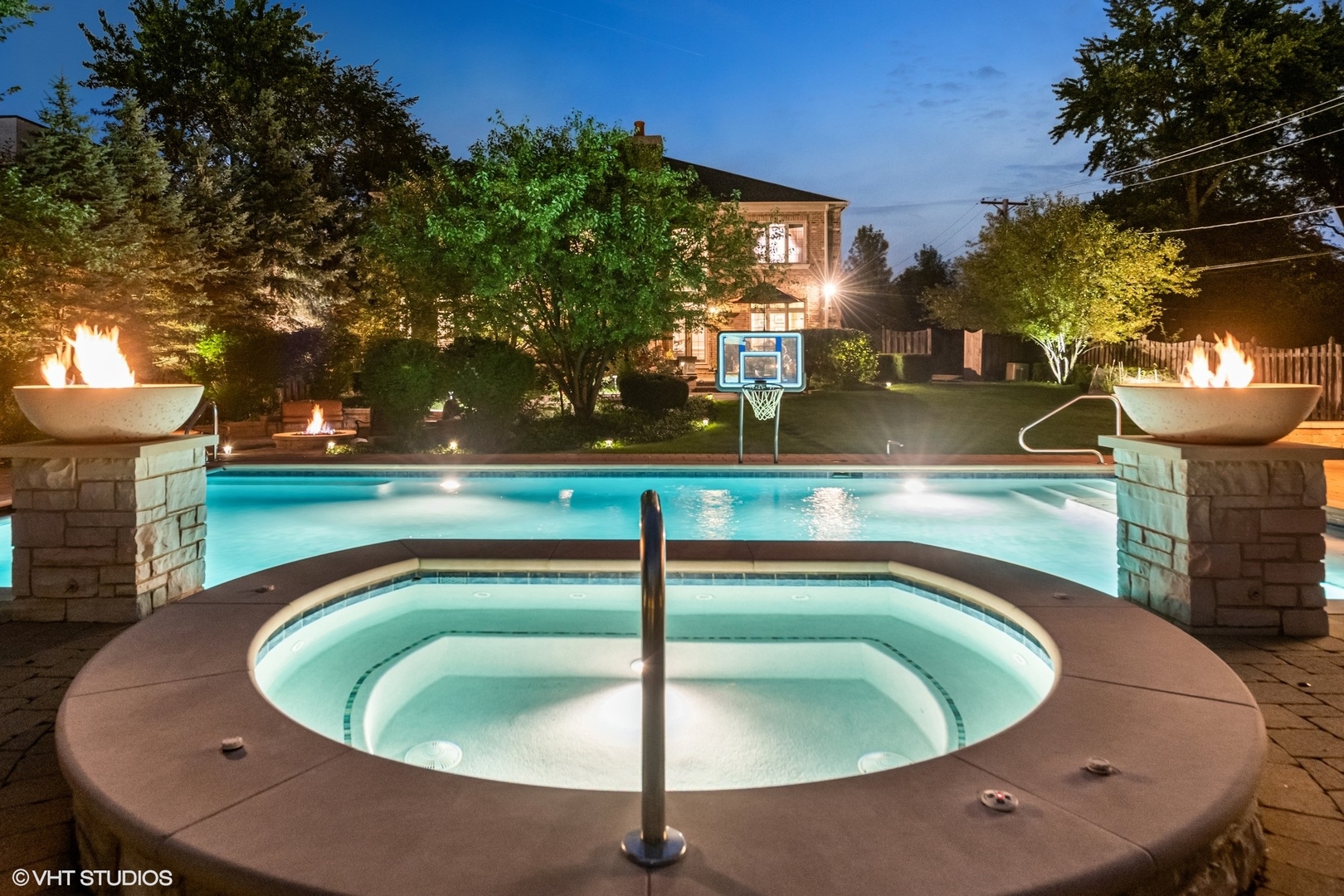 3825 Oak Avenue Northbrook, IL 60062 - Photo 49 of 56 a small pool with some trees in the background