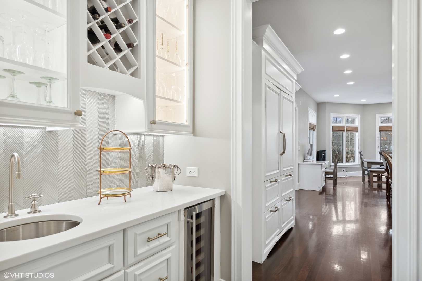 3825 Oak Avenue Northbrook, IL 60062 - Photo 6 of 56 a spacious bathroom with a double vanity sink a mirror and a shower