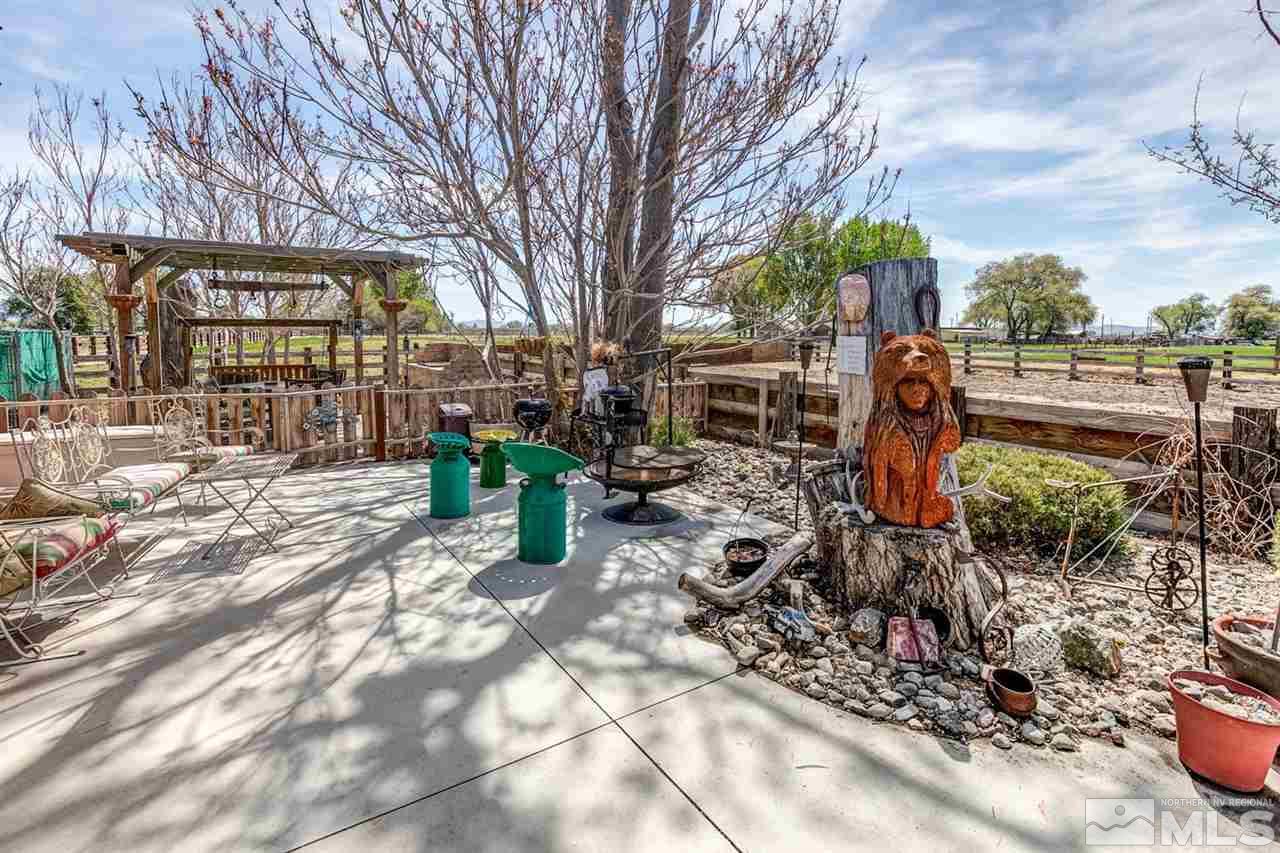 3500 South Allen Road Fallon, NV 89406 - Photo 36 of 40 a view of a chairs and fire pit in the yard