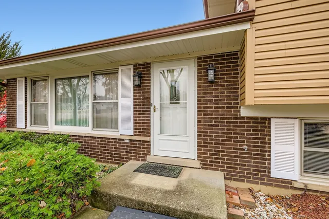 a front view of a house