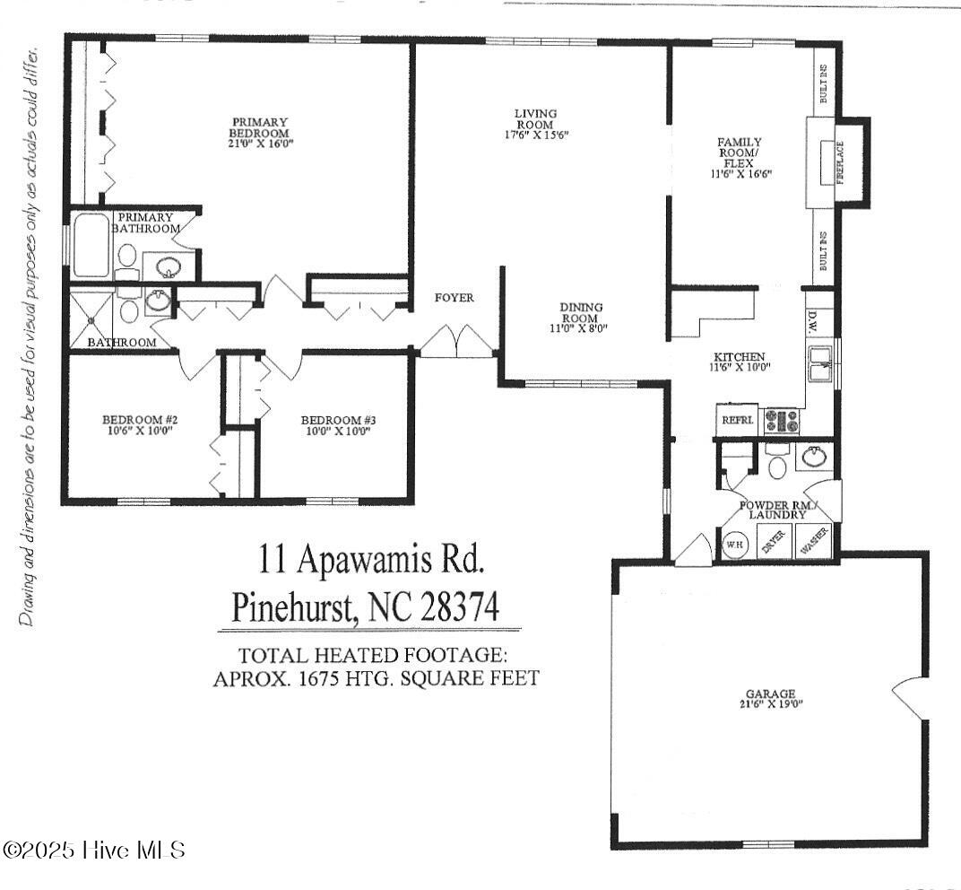 11 Apawamis Road Pinehurst, NC 28374 - Photo 32 of 32 Floor Plan *