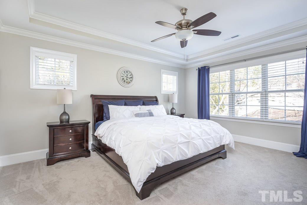 4604 Pleasant Pointe Way Raleigh, NC 27613 - Photo 16 of 30 Trey ceiling, crown molding with his and her closets