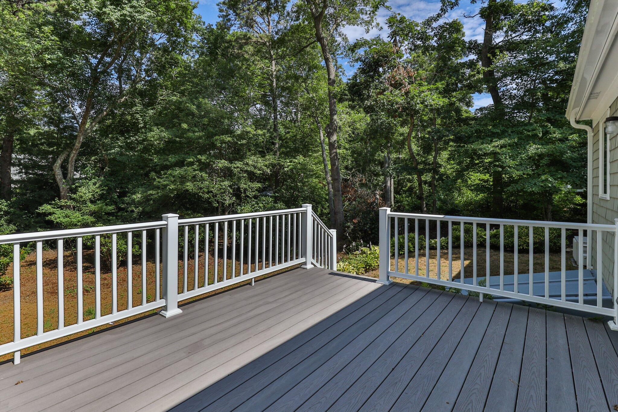 79 Mountwood Road Marstons Mills, MA 02648 - Photo 29 of 33 a balcony with wooden floor and fence