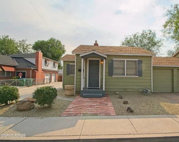 a front view of a house