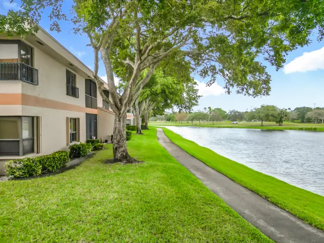 a view of a house with a yard and a large tree