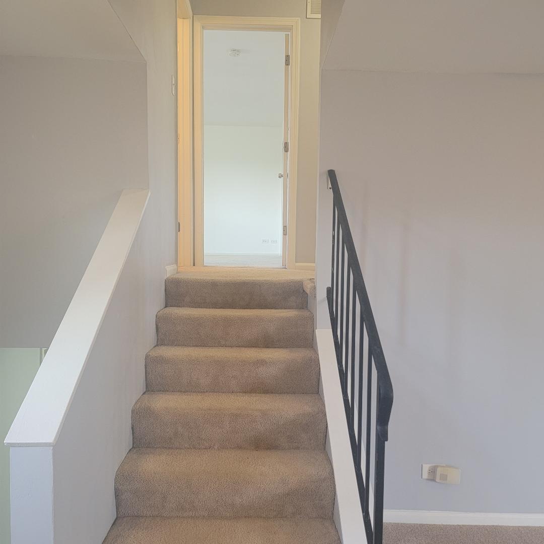 217 Pheasant Road Matteson, IL 60443 - Photo 11 of 27 a view of staircase with wooden floor and white walls