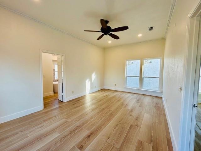 17119 Upper Bay Road Addison, TX 75001 - Photo 25 of 29 a view of empty room with wooden floor and fan