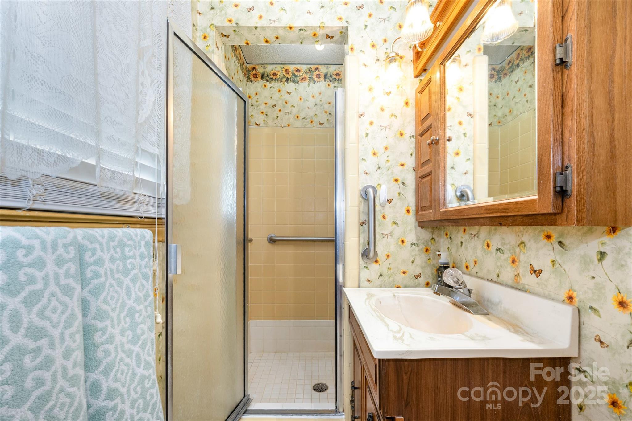2236 Old Hickory Grove Road Mount Holly, NC 28120 - Photo 19 of 27 a bathroom with a sink and a mirror