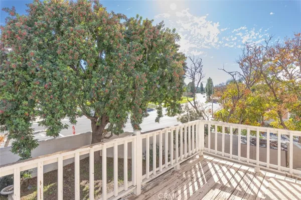 a view of a wooden fence