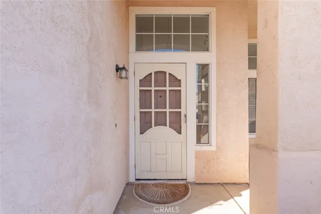a front view of a house with entryway