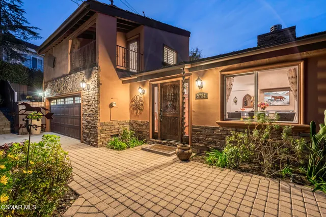 a front view of a house