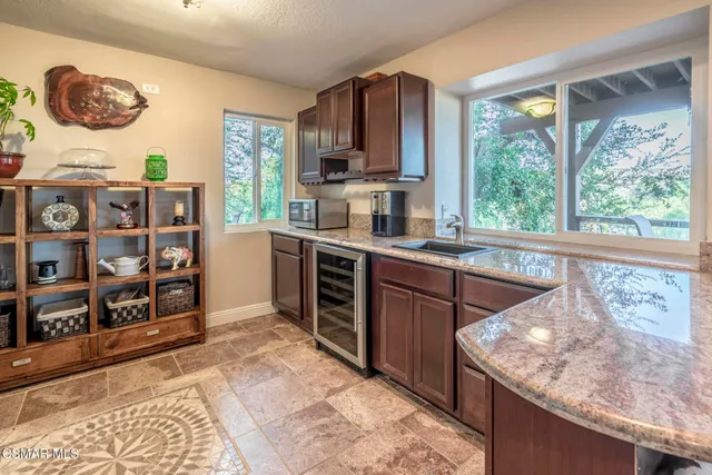 a view of backyard with green space