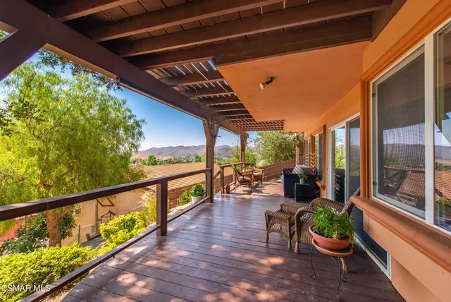 a view of outdoor space with seating