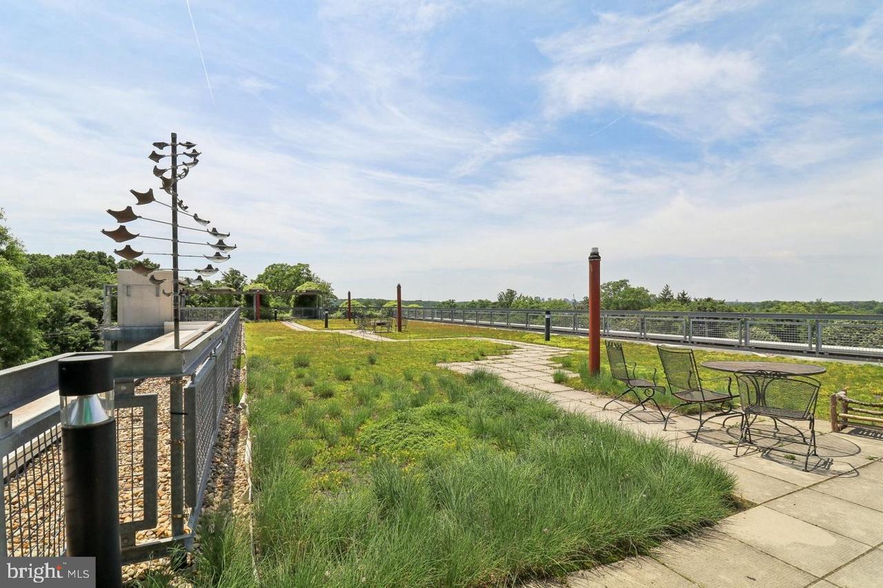 7981 Eastern Avenue Northwest, Unit 211 Silver Spring, MD 20910 - Photo 36 of 49 Scenic rooftop retreat with lush greenery.