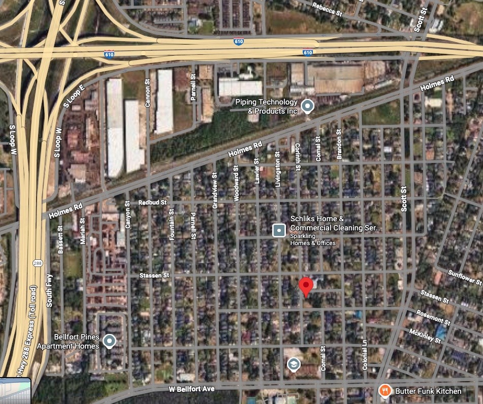 8219 Corinth Street Houston, TX 77051 - Photo 10 of 10 Aerial Map 2