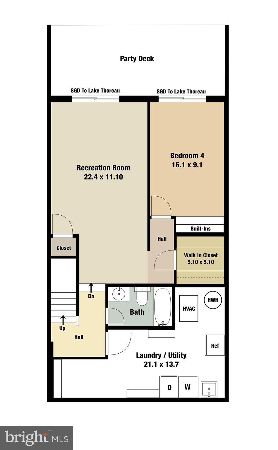 2012 Lakebreeze Way Reston, VA 20191 - Photo 78 of 78 Lower Leve lFloorplan