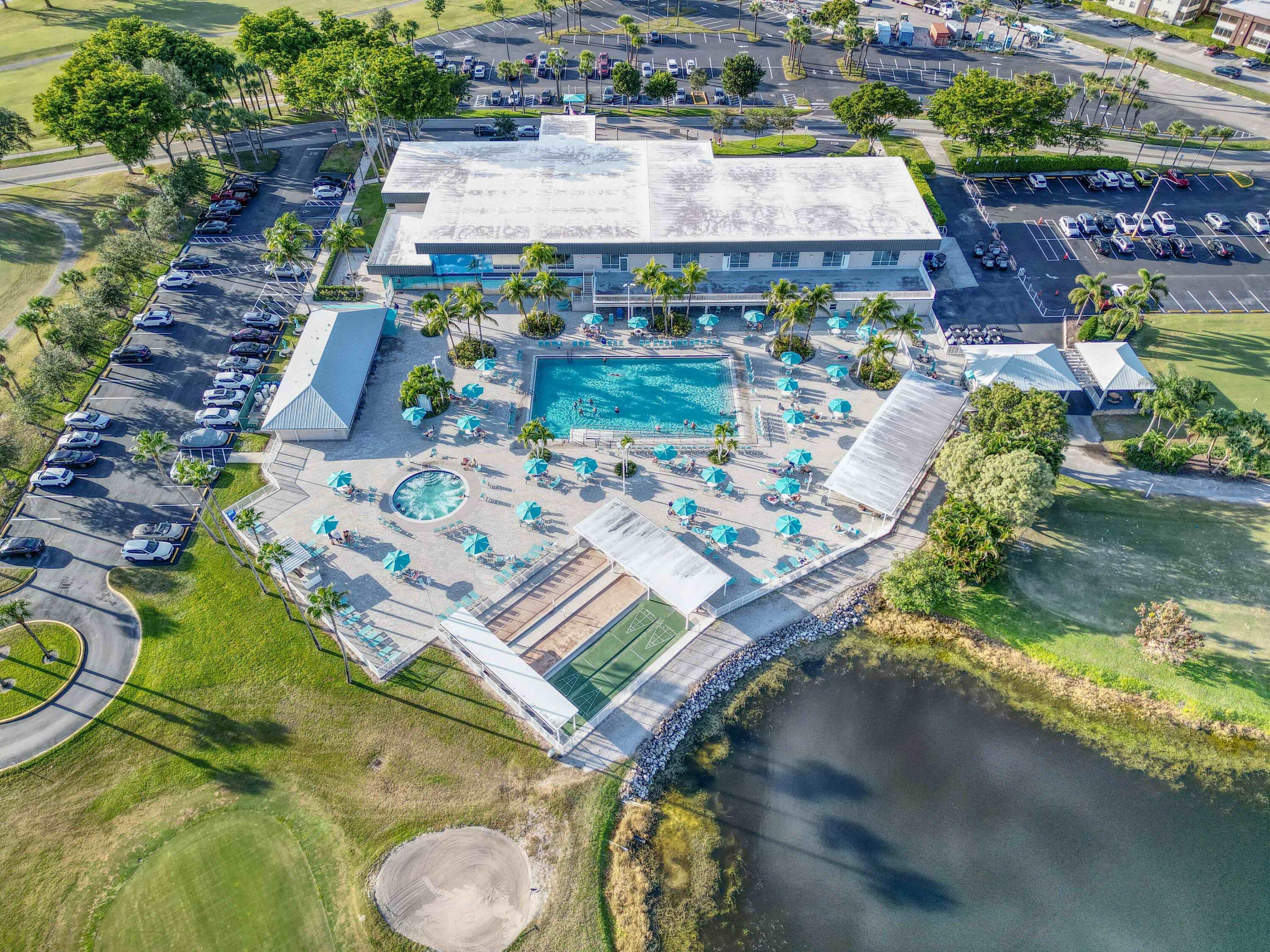 30 Flanders A Delray Beach, FL 33484 - Photo 28 of 38 Clubhouse Bird Eye View