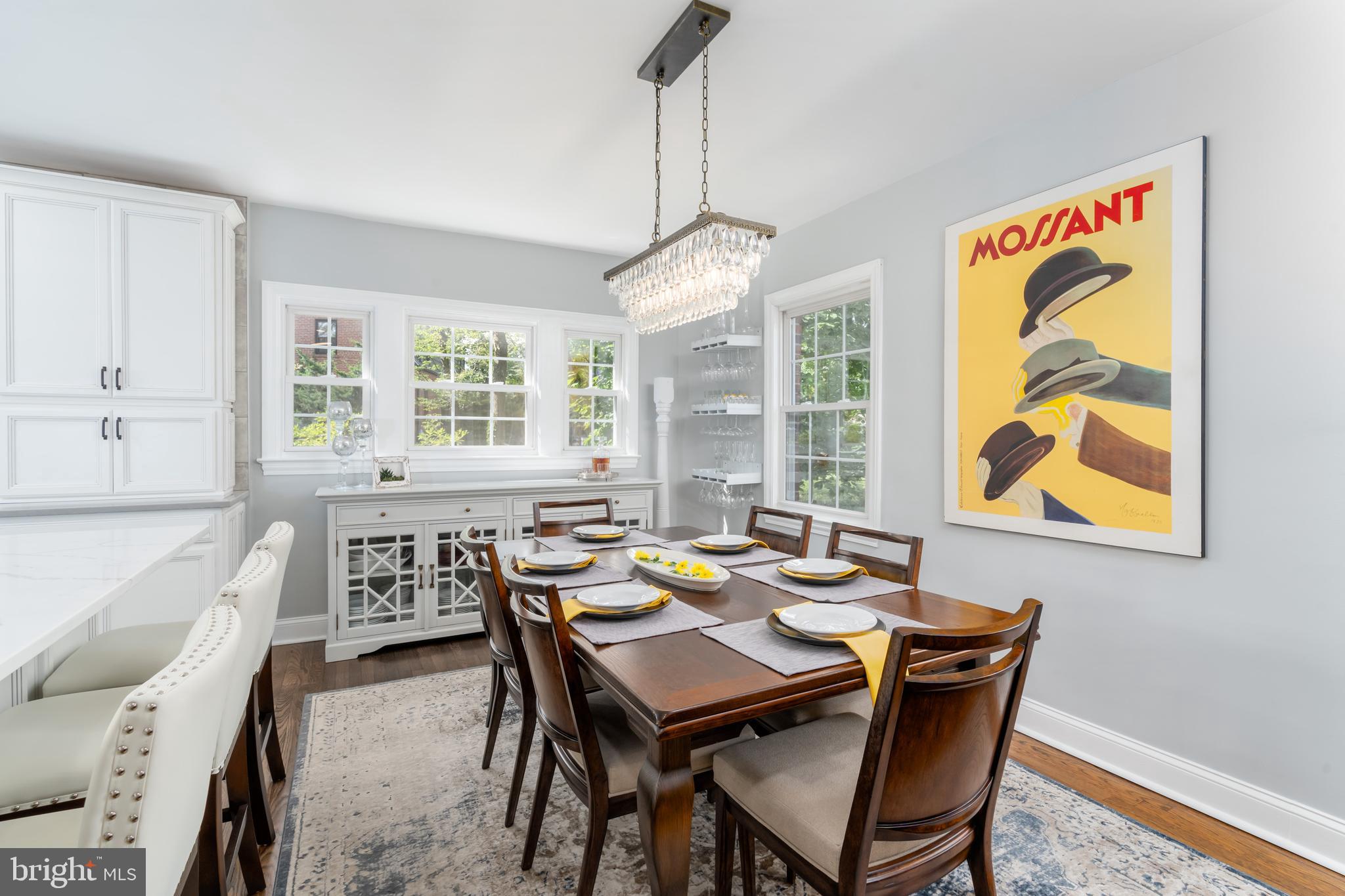 10421 Naglee Road Silver Spring, MD 20903 - Photo 9 of 50 Dining room with modern lighting fixture