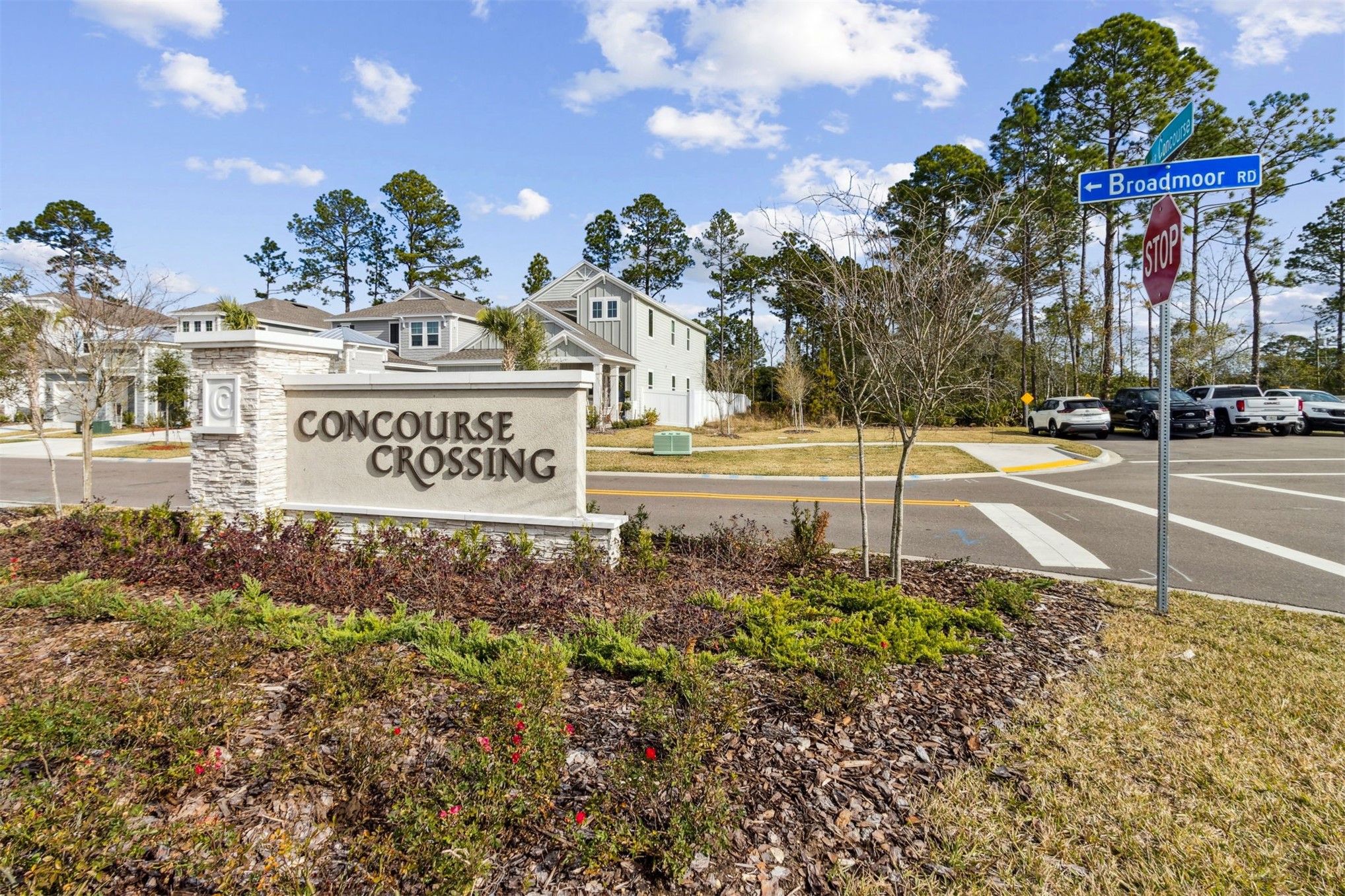 96277 Broadmoore Road Fernandina Beach, FL 32034 - Photo 25 of 26 a view of a street with a building and a street sign