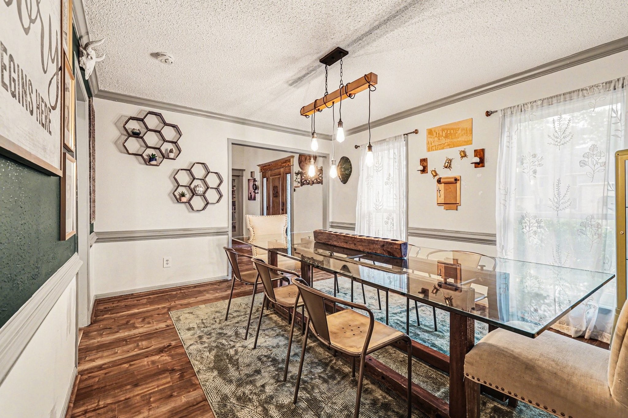 9530 Arcade Drive Spring, TX 77379 - Photo 10 of 37 Charming formal dinging room with views of the front yard.