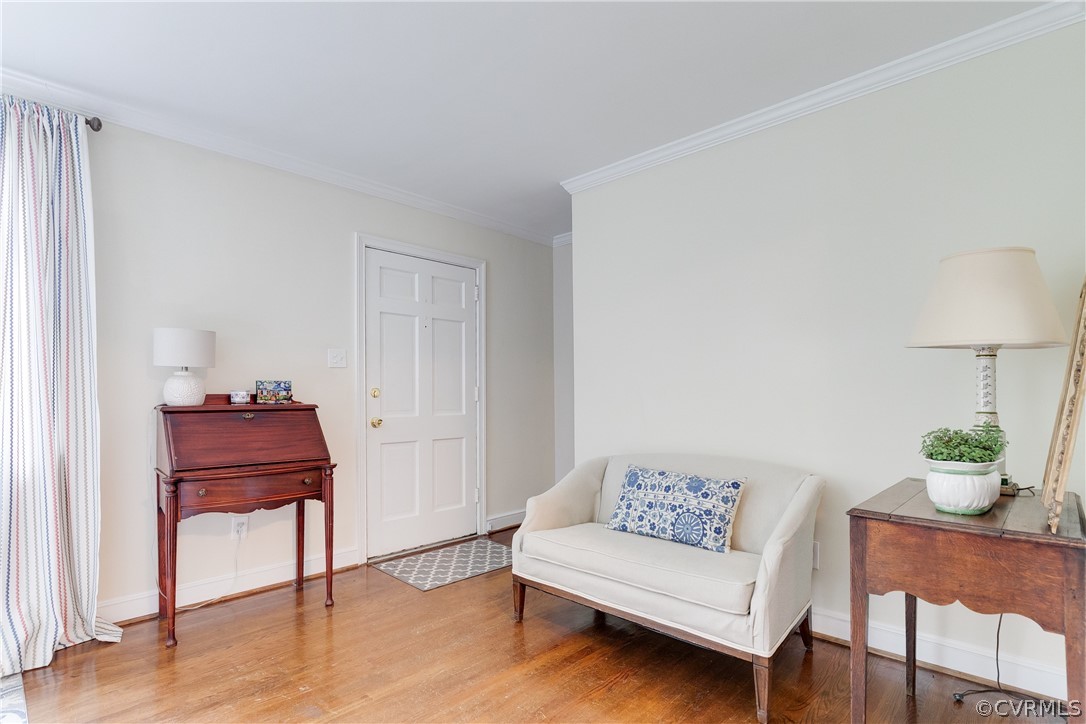 View toward the front door