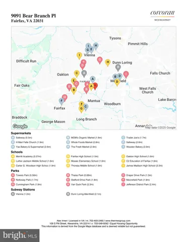 $1,544,900 | 9091 Bear Branch Place, Fairfax, VA 22031