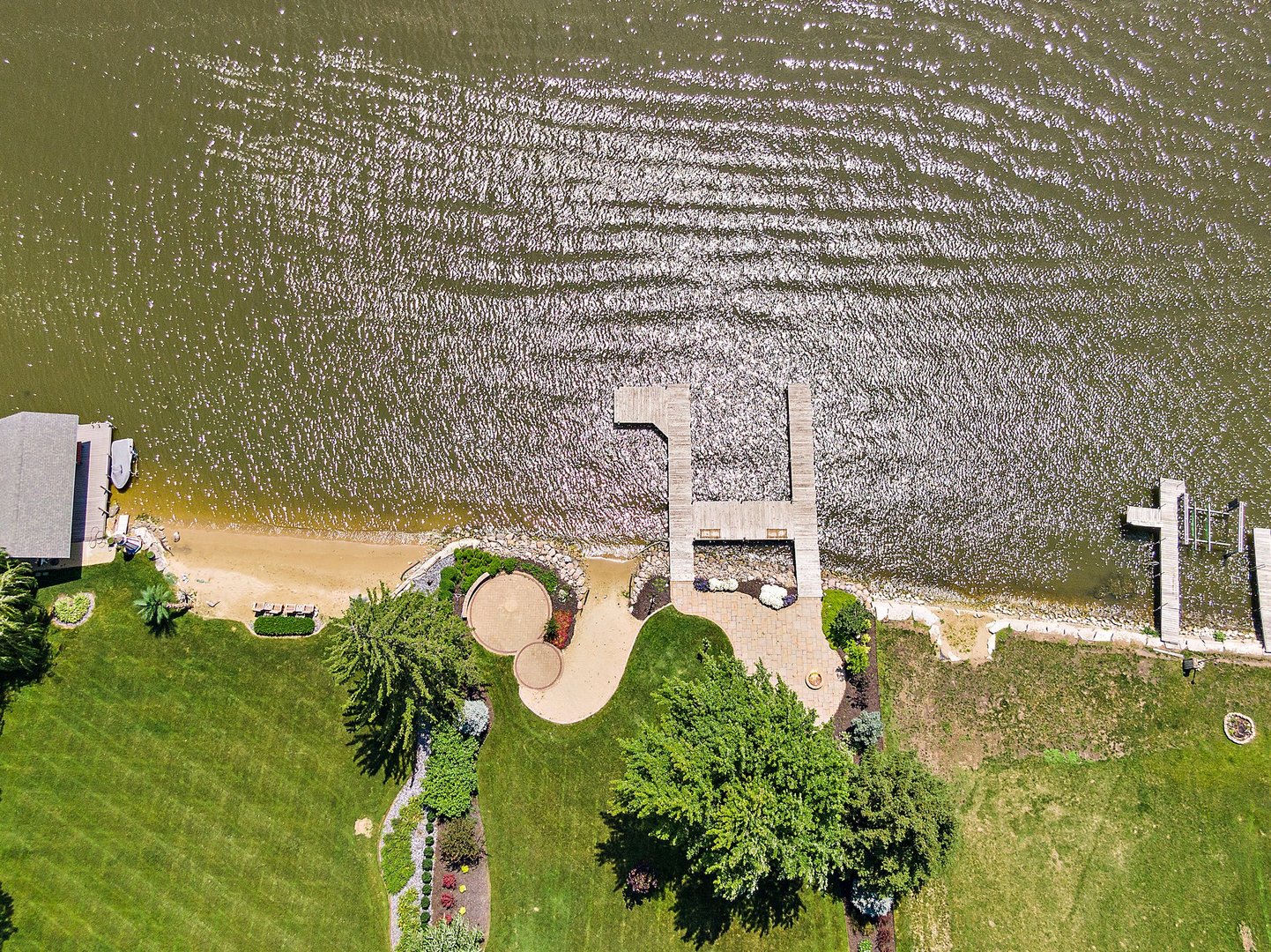 1037 North Harrison Street Algonquin, IL 60102 - Photo 33 of 46 a aerial view of a house with a swimming pool