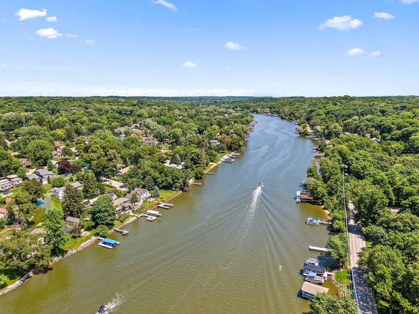 1037 North Harrison Street Algonquin, IL 60102 - Photo 39 of 46 an aerial view of a houses with a garden