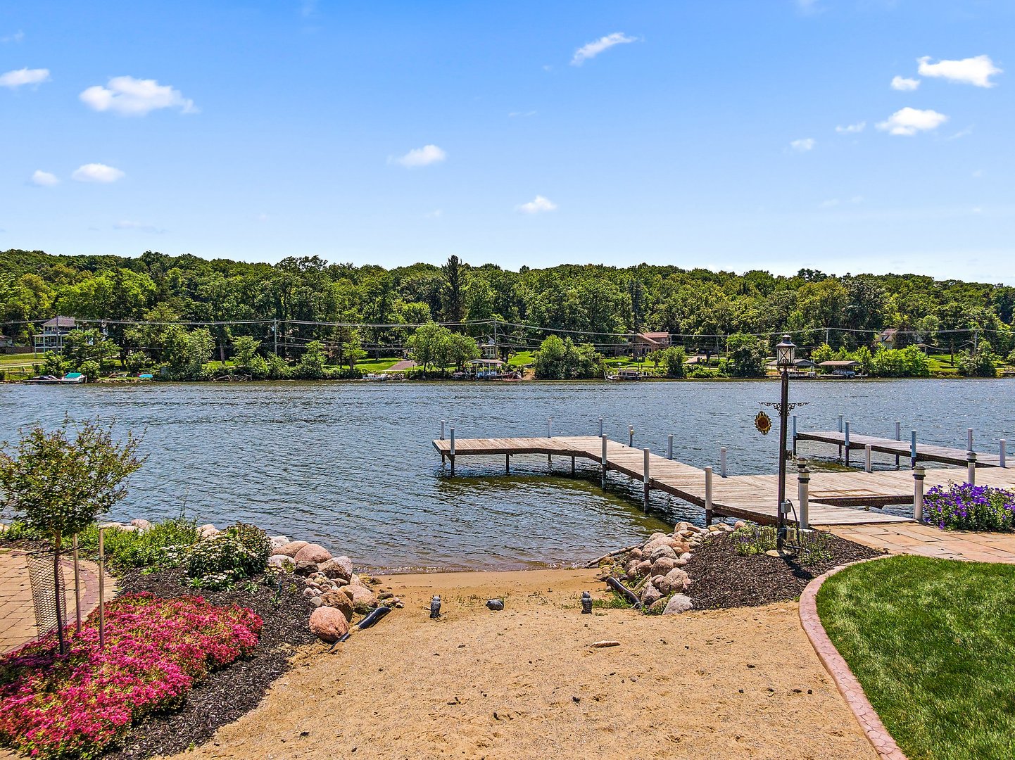 1037 North Harrison Street Algonquin, IL 60102 - Photo 45 of 46 a view of a lake with a mountain