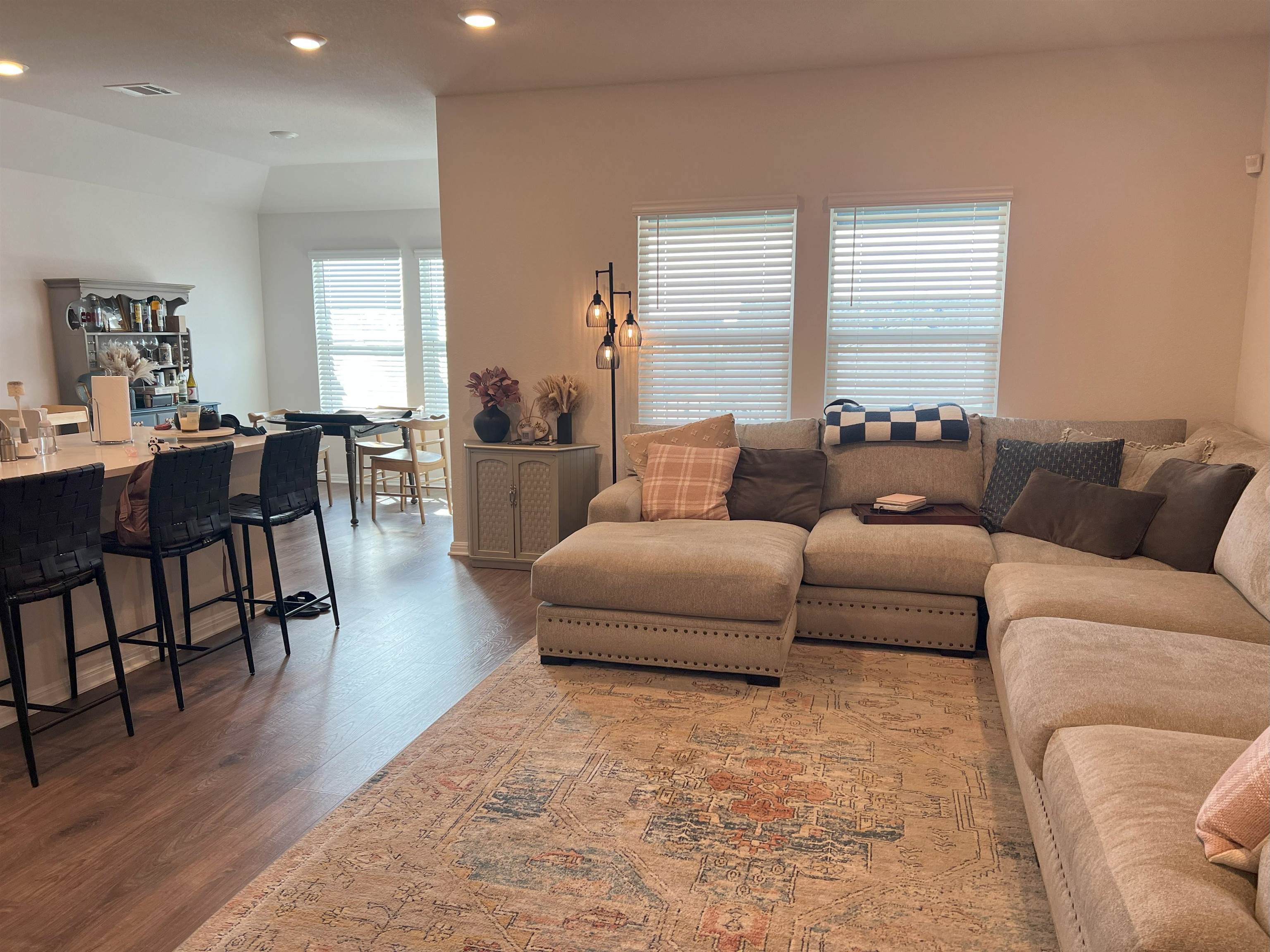 248 Lone Cedar Road Marble Falls, TX 78654 - Photo 6 of 30 a living room with furniture wooden floor and a table
