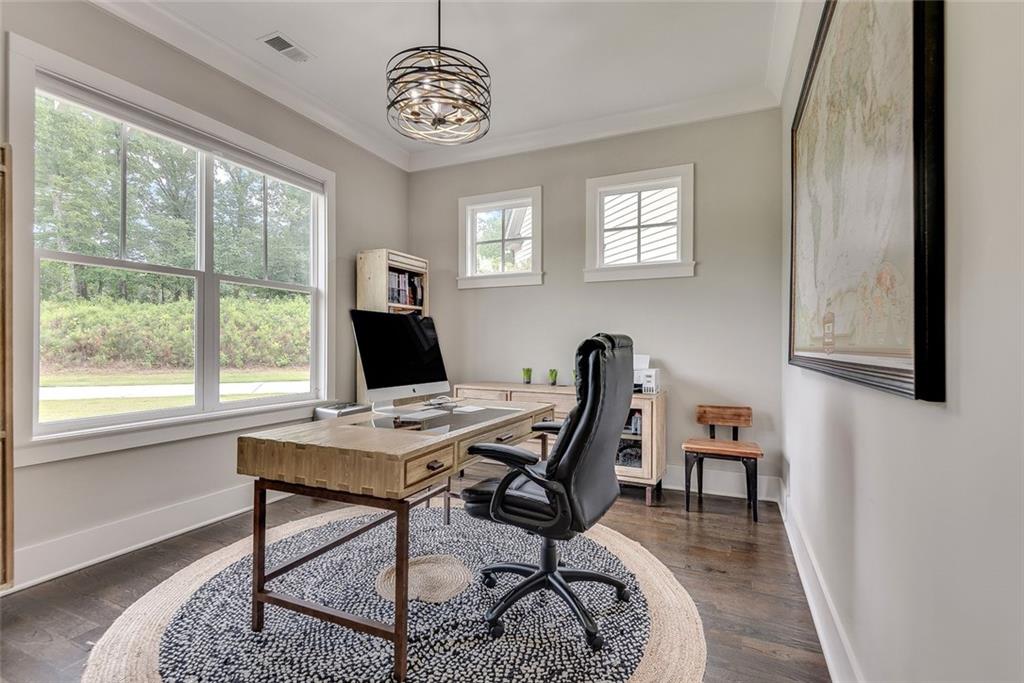 2503 Sugar Pike Road Canton, GA 30115 - Photo 66 of 134 a view of a workspace with furniture and a window