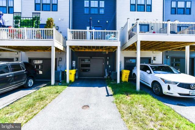 a front view of building with outdoor seating