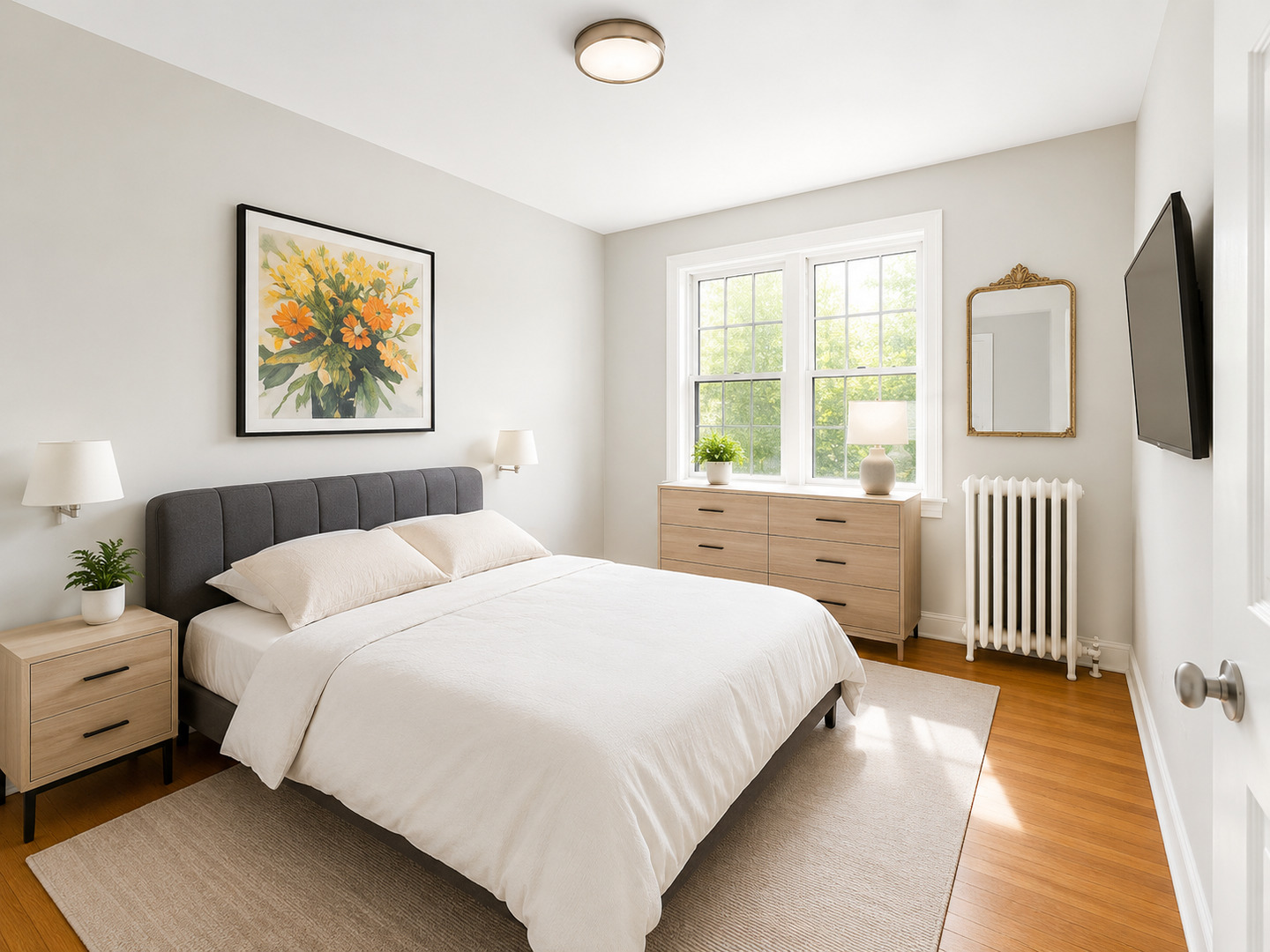 2348 West Addison Street, Unit C2 Chicago, IL 60618 - Photo 8 of 8 a bedroom with a bed and a window