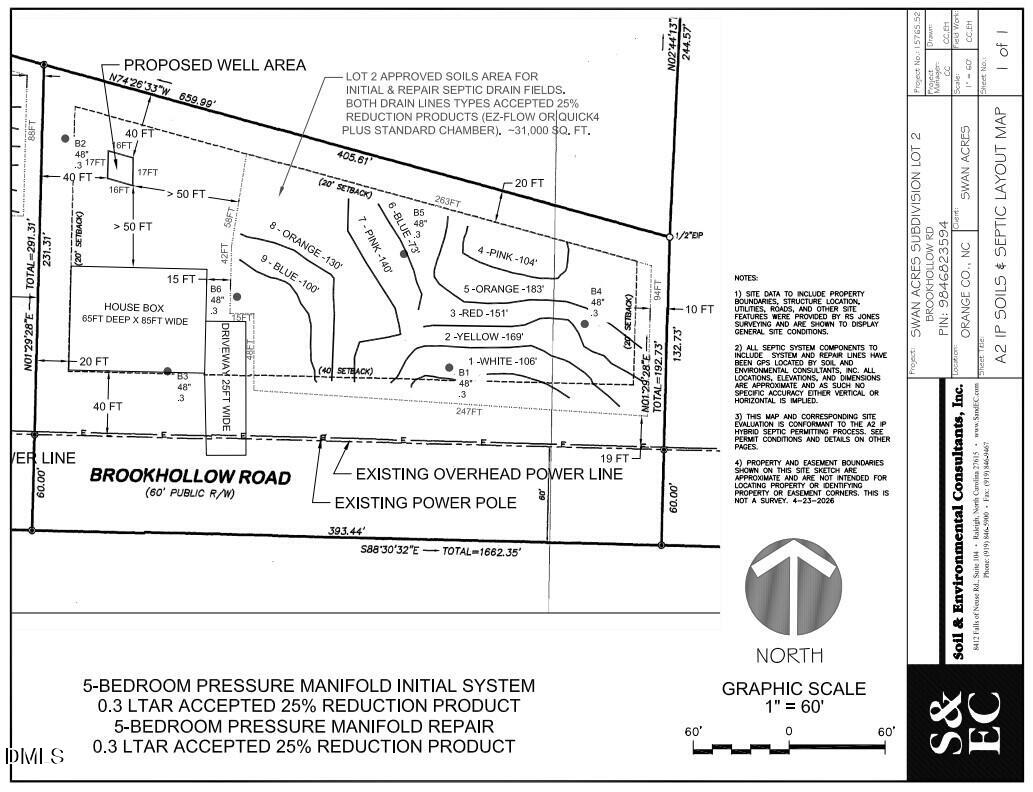 2 Brookhollow Road North Efland, NC 27243 - Photo 3 of 7 Lot 2 Brookhollow Road Perk Map