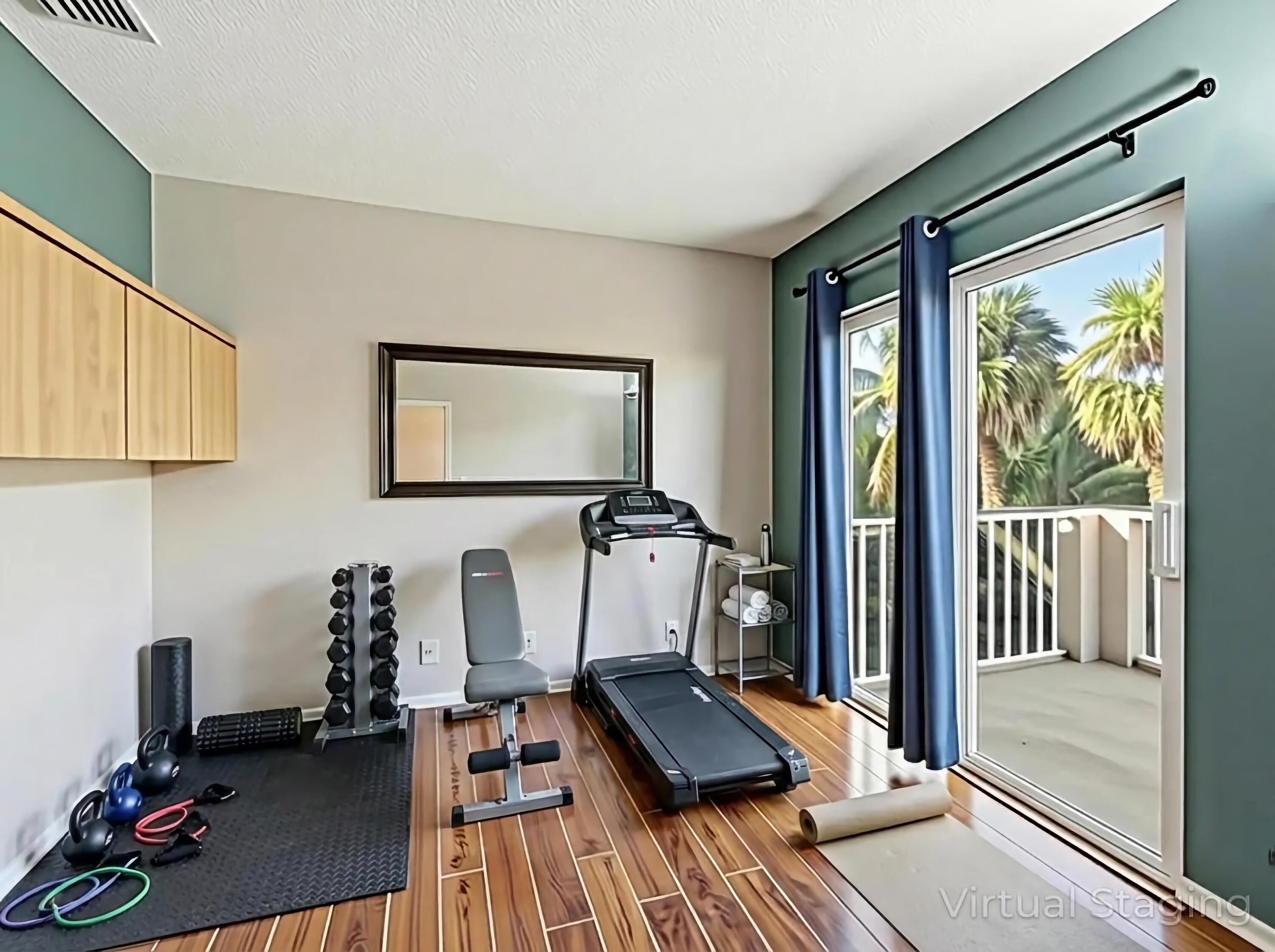 21321 Sawmill Court Boca Raton, FL 33498 - Photo 37 of 56 Primary Bedroom Staged Gym