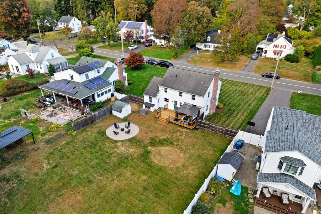 54 Churchill Road West Springfield, MA 01089 - Photo 36 of 42 an aerial view of a house with swimming pool yard and outdoor seating