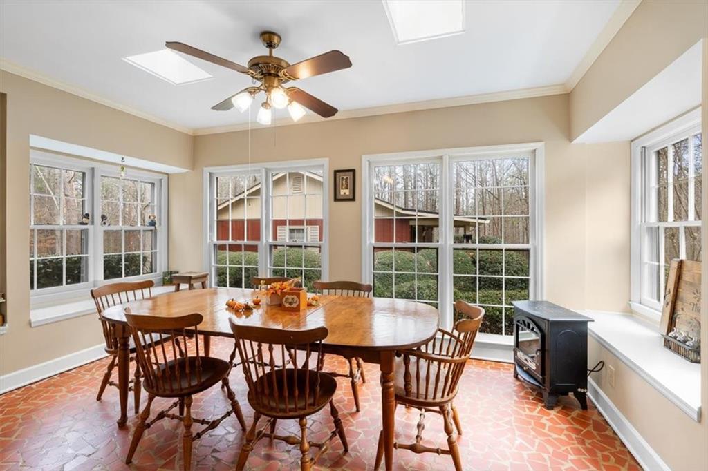 455 M M Sanders Road Buchanan, GA 30113 - Photo 13 of 65 a view of a dining room with furniture window and outside view