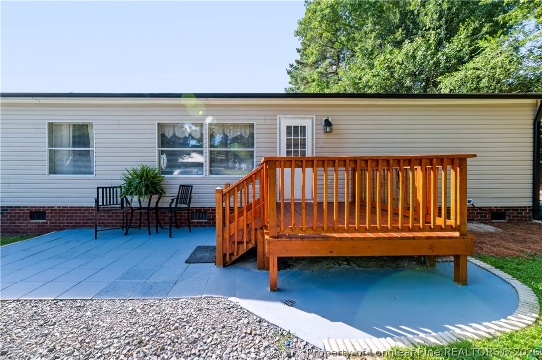 1919 Pumping Station Road Sanford, NC 27330 - Photo 26 of 33 Rear Patio / Deck View