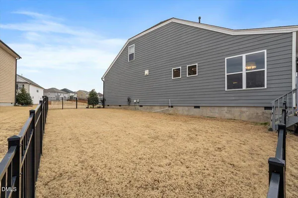 a backyard of a house